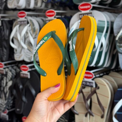 Havaianas Brasil Logo Amarela