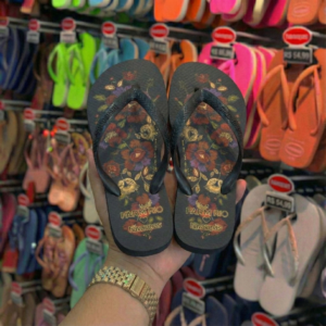 Havaianas Farm Flor de Fita Preta