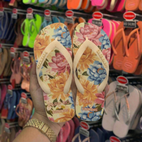 Havaianas Farm Floral Beca amarelo
