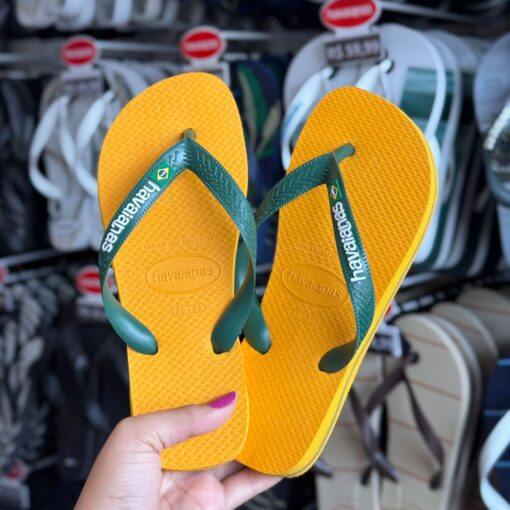 Havaianas Brasil Logo Amarela