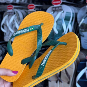 Havaianas Brasil Logo Amarela